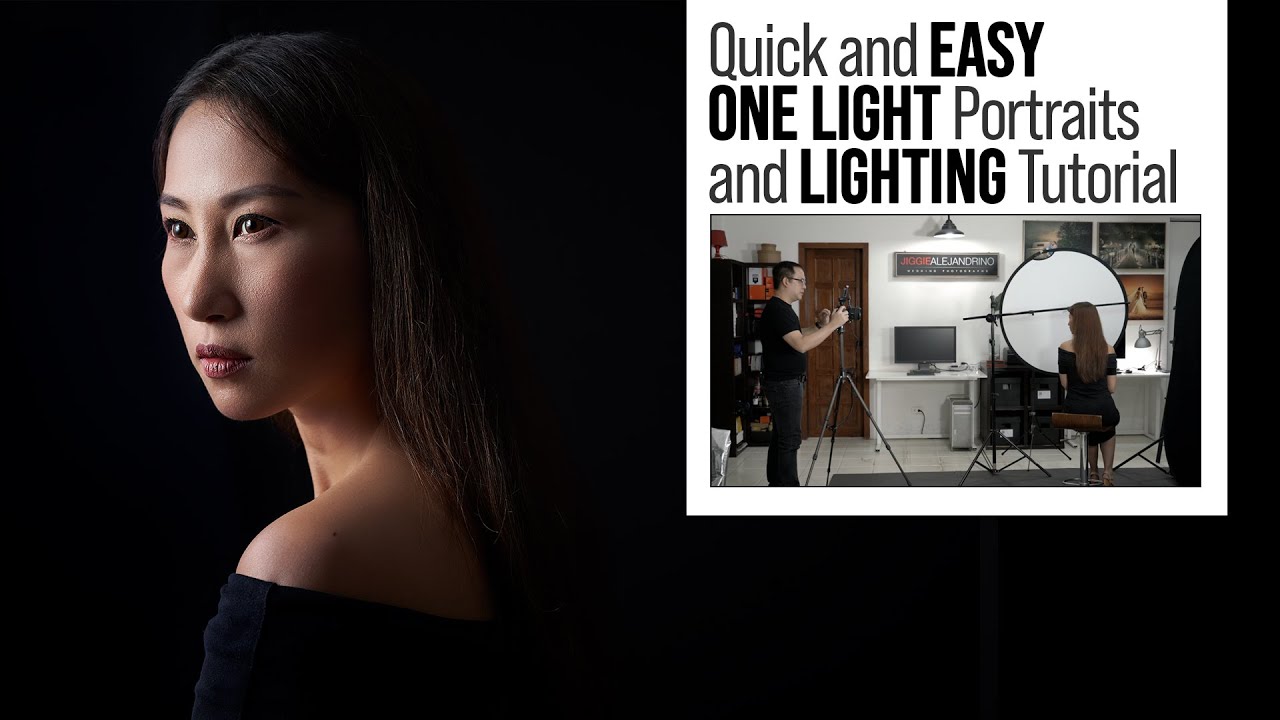 How to Set Up a SIMPLE Home Based Photography Studio with One Light