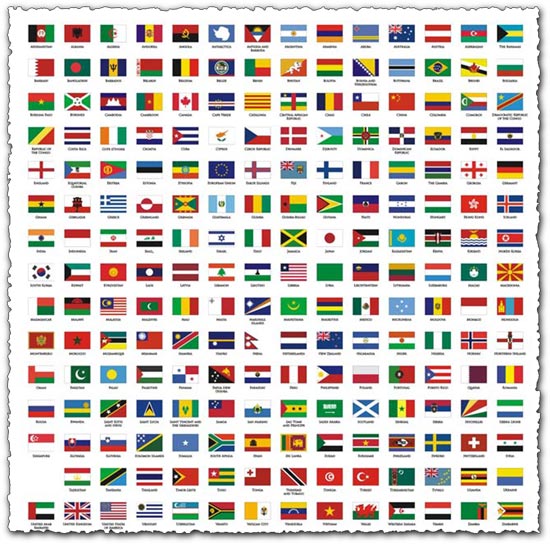 Bendera Dunia CorelDRAW - National Flags CDR File Free - Data Corel