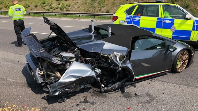 Λαμποργκίνι "του κουτιού" έγινε σμπαράλια - Την είχε αγοράσει 20 λεπτά πριν - ΦΩΤΟ