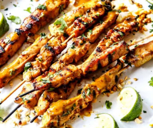 Chicken Satay With Peanut Sauce Chicken Satay With Peanut Sauce