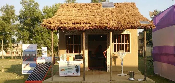 The model Solar Hut- by Switch ON-ONergy in Bagnan, West Begal