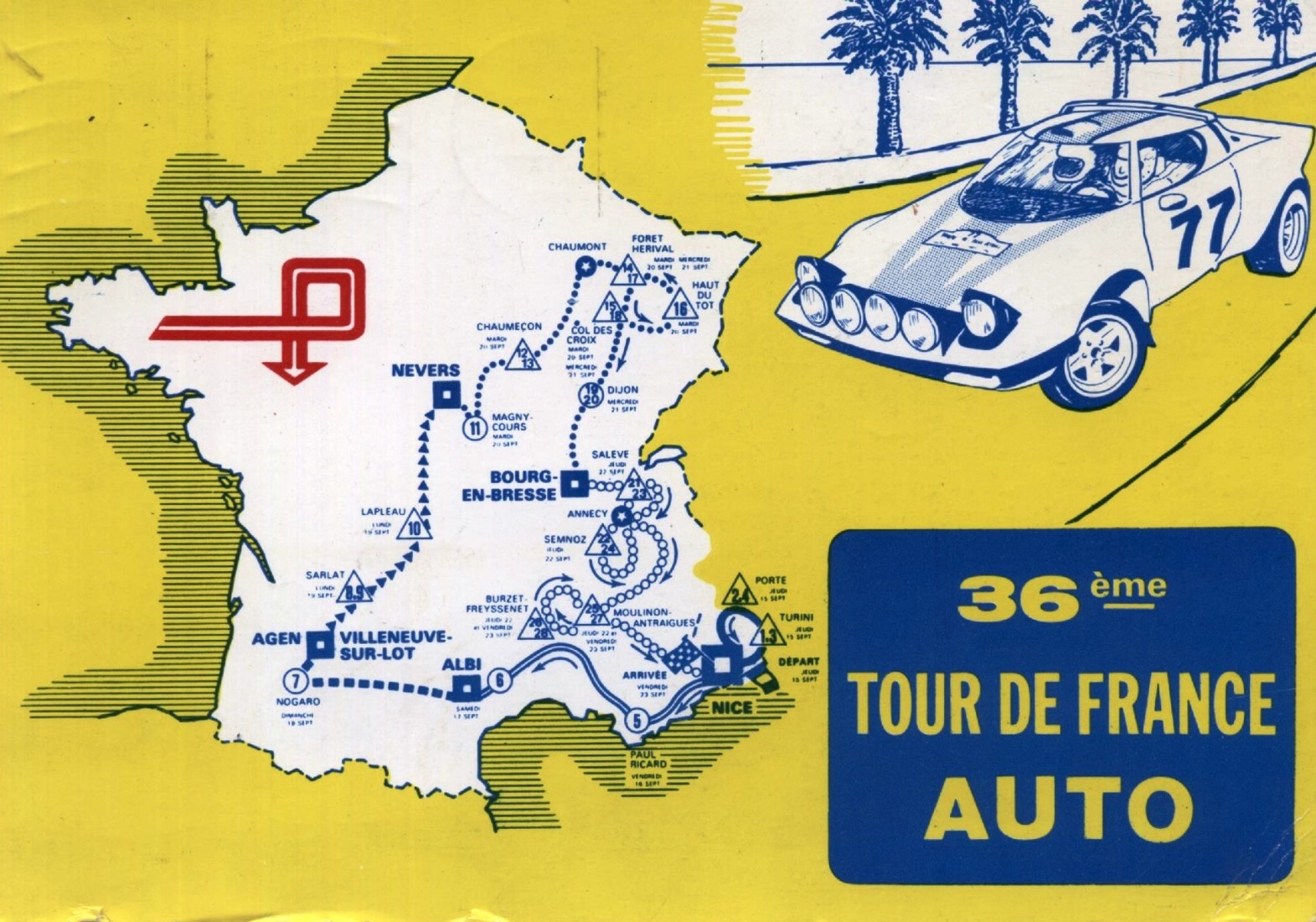 GeoDaszner chronique la Nièvre Tour de France Auto