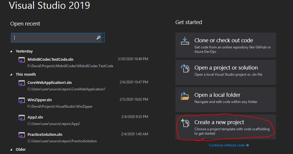 ASP.NET Web API with C# - Create first Project