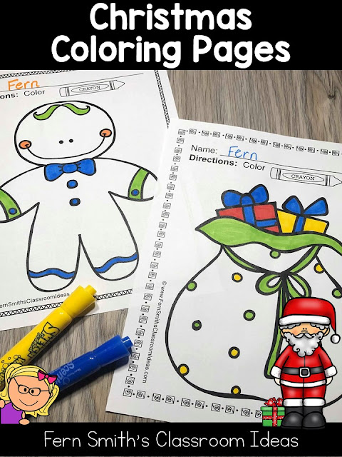 Seventy-Five Christmas Coloring Pages to add some joy and fun to your classroom this holiday season! Your Students will ADORE these Coloring Book Pages for Christmas, add it to your plans to compliment any Christmas activity! Seventy-Five {75} Coloring Pages For Some Christmas Fun in Your Classroom from Fern Smith's Classroom Ideas!