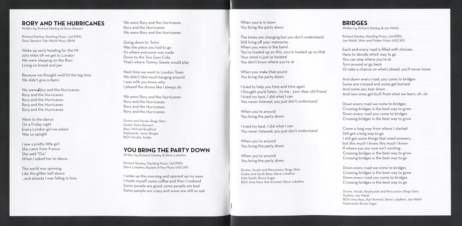 2015 Postcards From Paradise Ringo Starr Rockronología