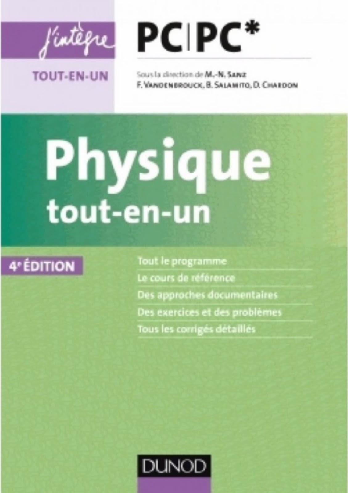 Physique PC Tout en un J’intègre Nouveau Programme