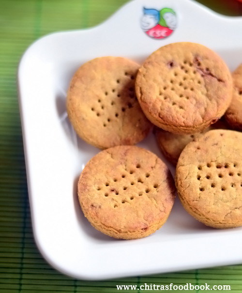 Eggless Wheat Flour Jaggery Cookies Sugar Free Cookies Chitra's