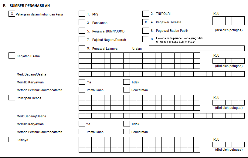 Fax npwp online diisi apa