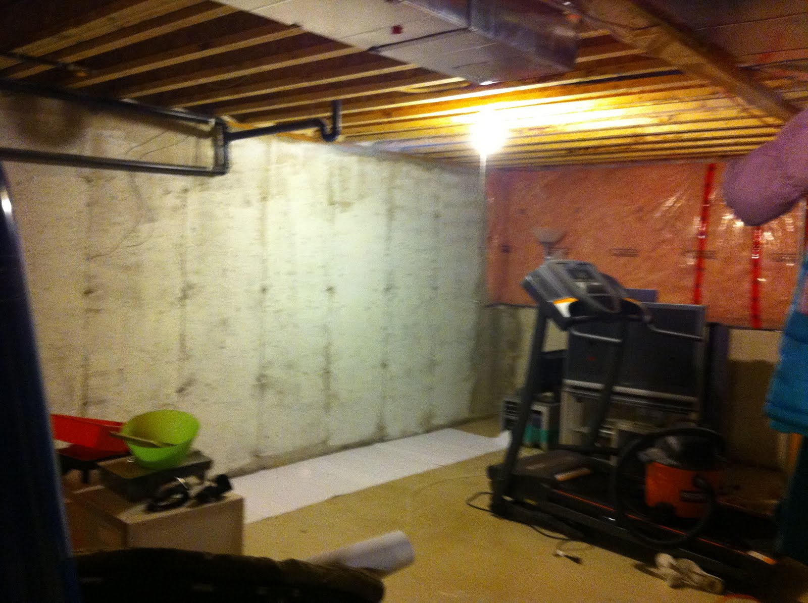 HouSeOnaShoestring Unfinished Basement Decorating