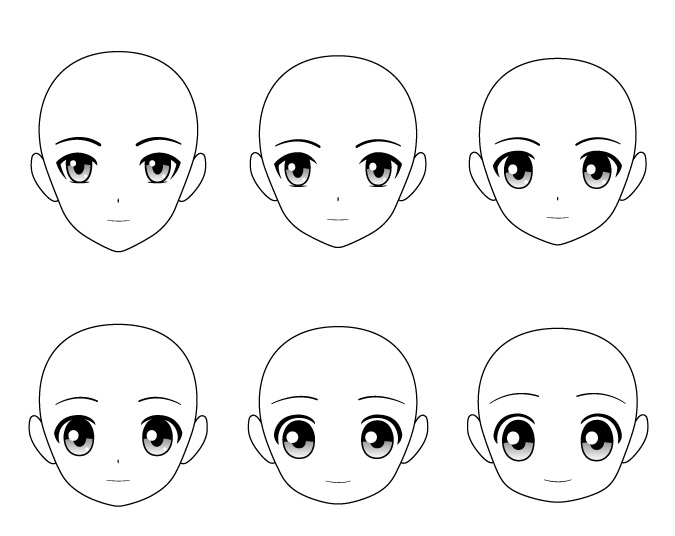 √ Cara Menggambar Kepala &amp; Muka Anime Dengan Style Yang BerbedaBeda