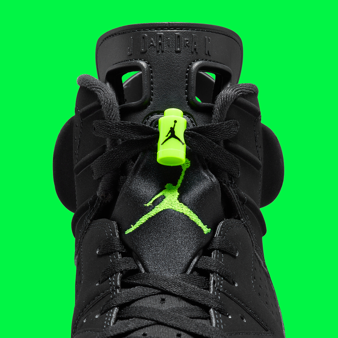 electric green jordan 6 shorts