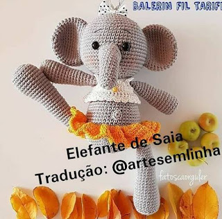 PATRON GRATIS ELEFANTA BAILARINA AMIGURUMI 49852 🐘🩰