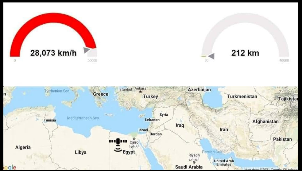 تتبع الصاروخ الصيني الخارج عن السيطرة