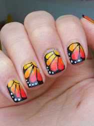 nail butterfly wings notd wing takes polish