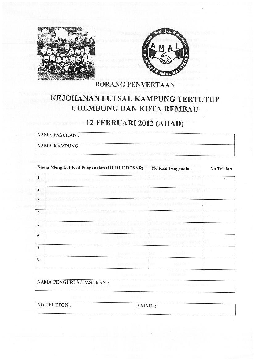 Contoh Surat Jemputan Pertandingan Futsal