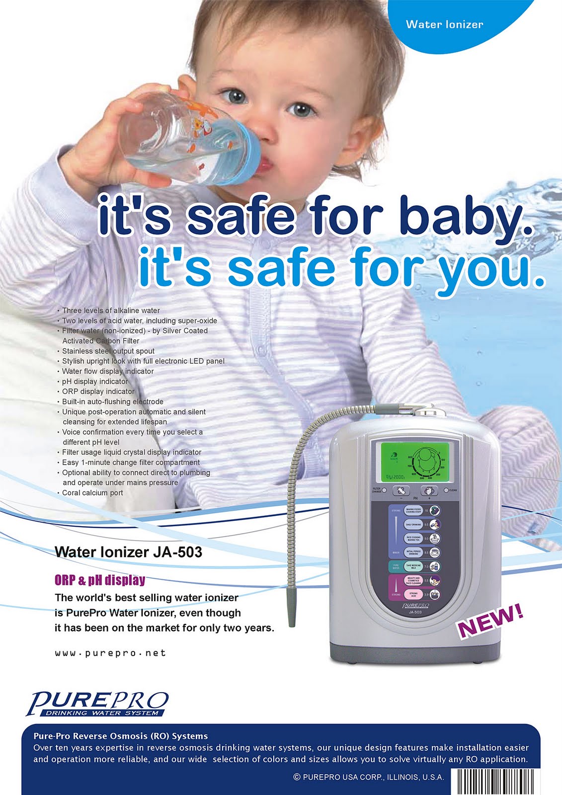PurePro USA Water Ionizer JA-503
