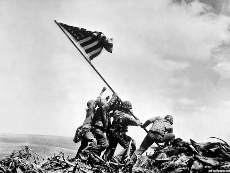 A Vintage Nerd, Vintage Blog, A Picture Worth a Thousand Words, Raising the Flag on Iwo Jima