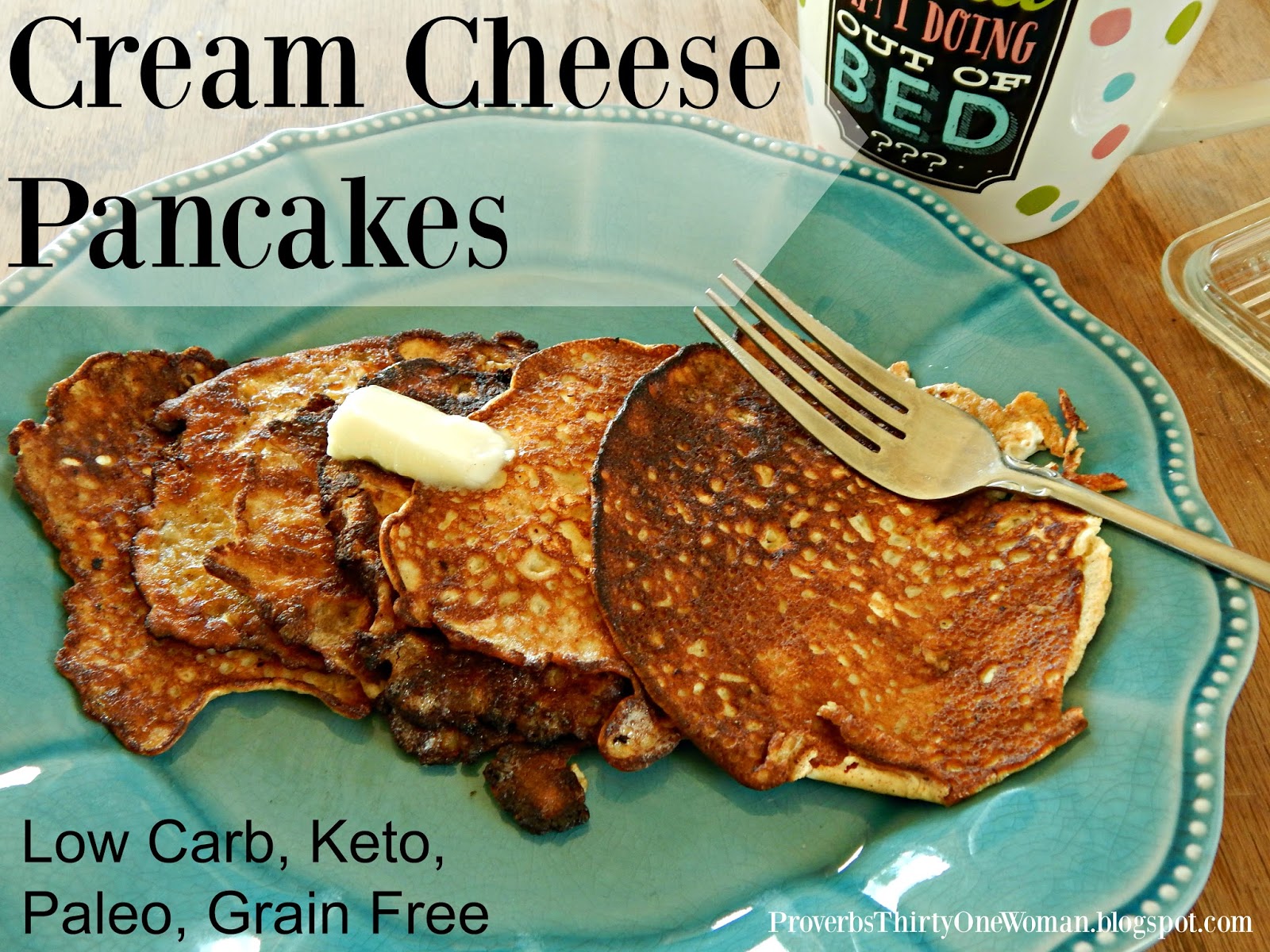 Cream Cheese Pancakes (Low Carb, Keto, Paleo, Grain Free Recipe