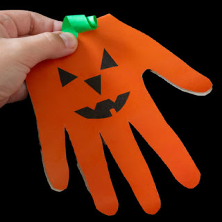 Halloween Hand Print Crafts