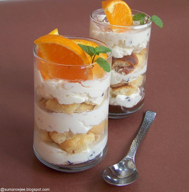 Cakes & More: Orange Mascarpone Cream Ladyfinger Verrines