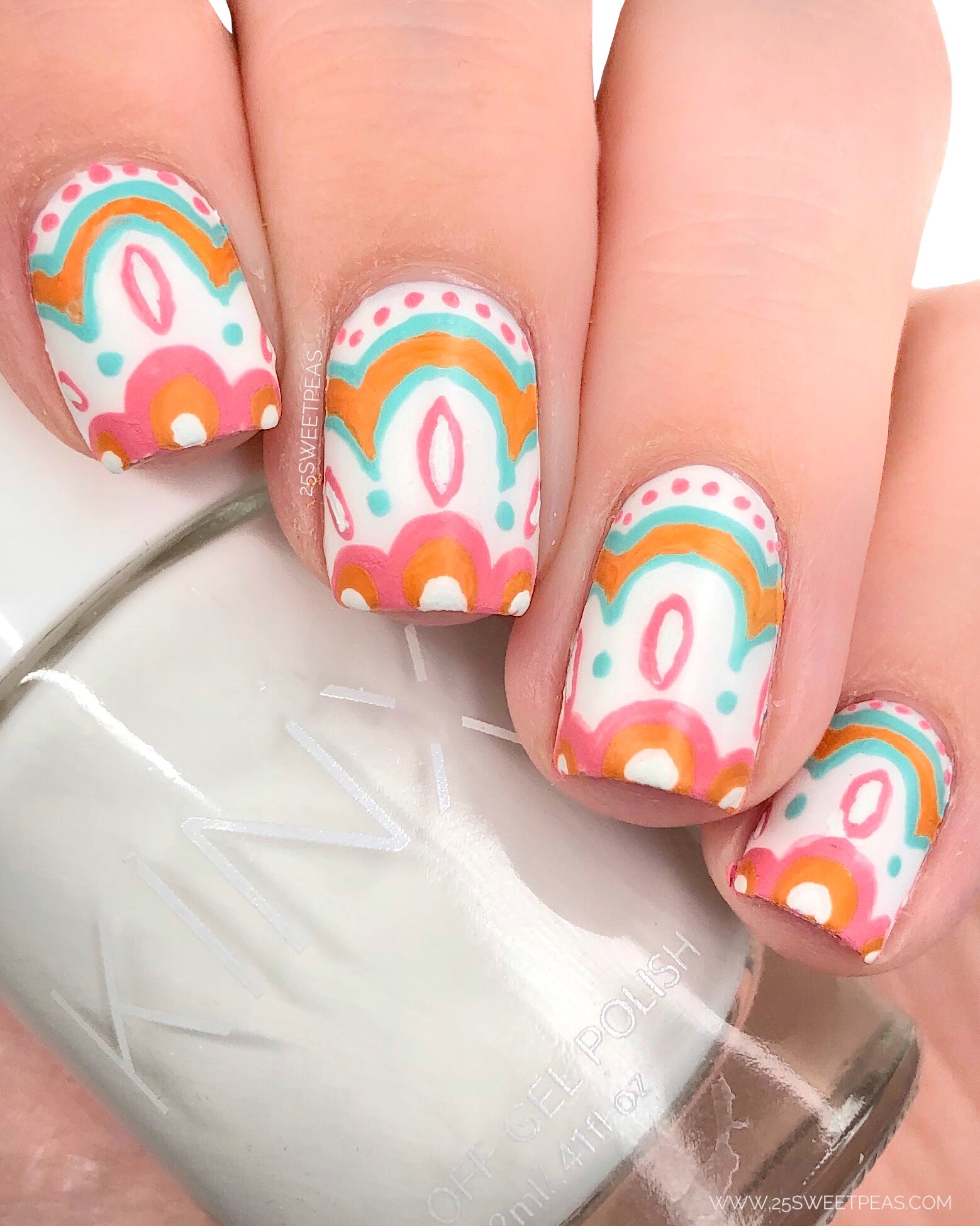 Moroccan Tile Inspired Nail Art — 25 Sweetpeas