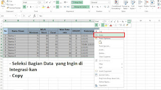 Integrasi Word dan Excel | Integrasi Data