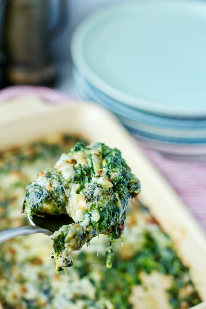Creamed Spinach Gratin Karen's Kitchen Stories