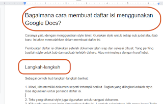 Catatan Perjalanan Online Bagaimana Cara Membuat Daftar Isi