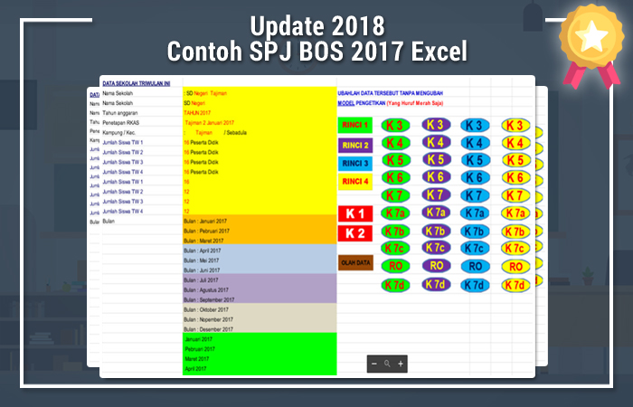 Contoh SPJ BOS 2017 Excel Untuk Jenjang SD SMP SMA
