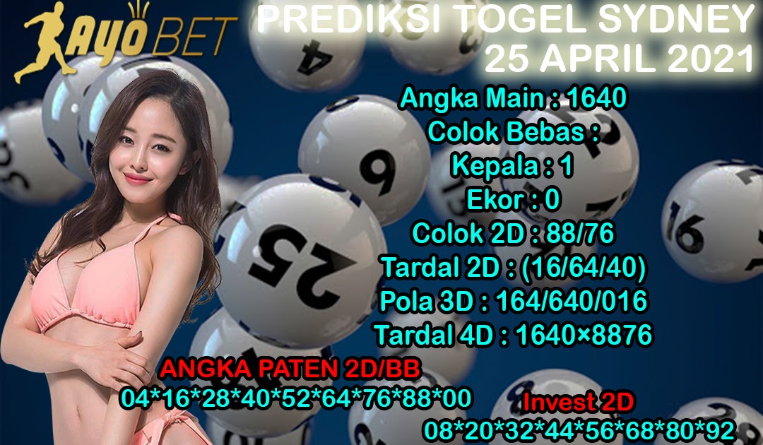 33 Prediksi sydney 19 april 2021 pangkalantoto