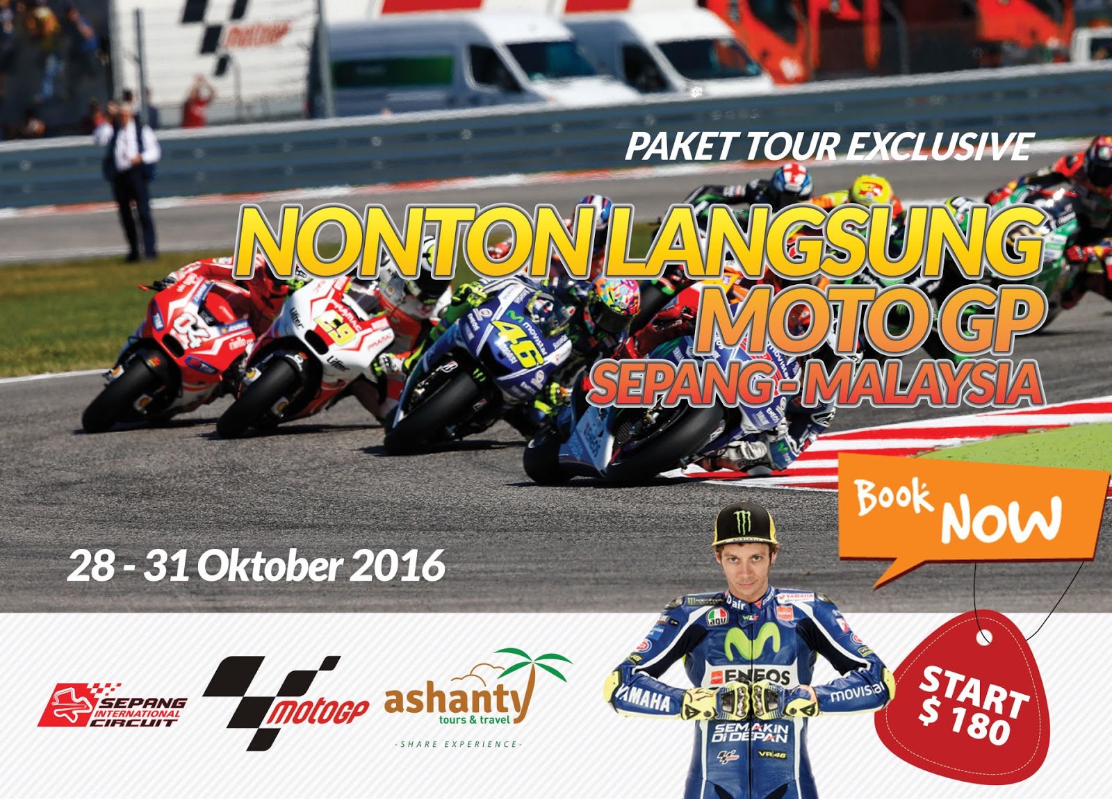 Paket Wisata MotoGP Sepang (Malaysia) 2016 + Kualalumpur