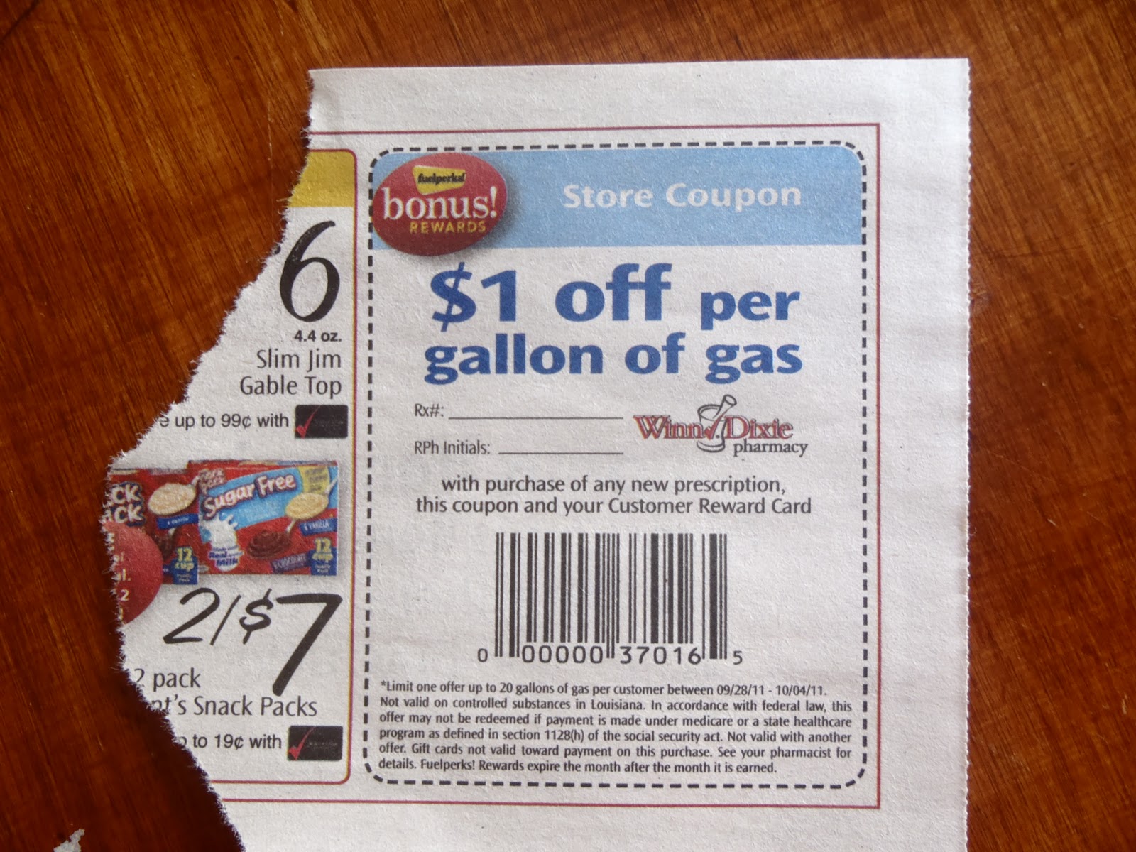 BeaDandelion Winn Dixie Fuel Perks + 1 off per Gallon of Gas *This week too!*