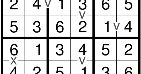 XV Sudoku Mini Sudoku Series 93 Solution
