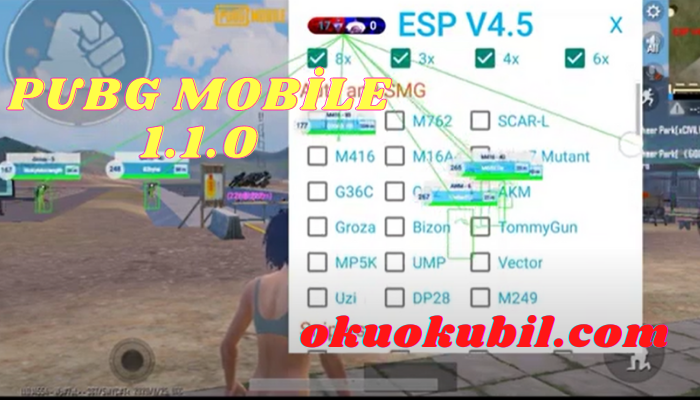 Pubg Mobile 1.1.0 Sudad Virtual KR-GL ESP  Rootsuz Menu Hilesi Aralık 2020