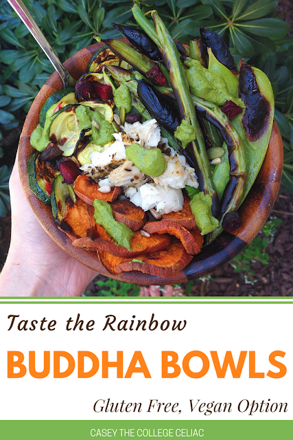 Taste the Rainbow Buddha Bowls (Gluten Free, Vegan Option)
