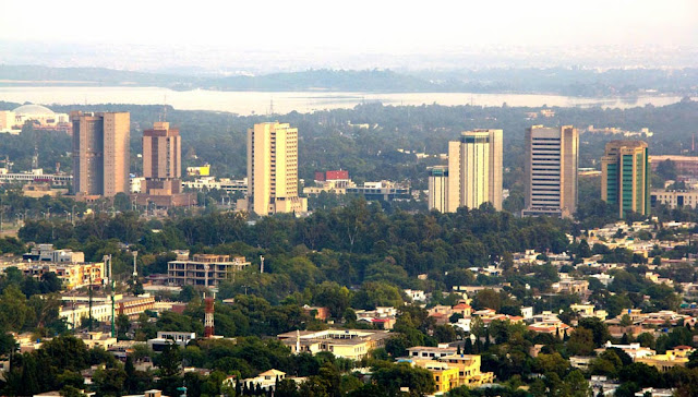 imagem aérea de Islamabad – Paquistão