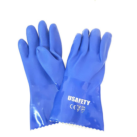 Găng tay cao su màu xanh Usafety cao cấp
