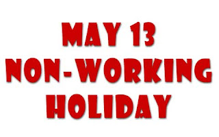 May 13 as a special (non-working) holiday