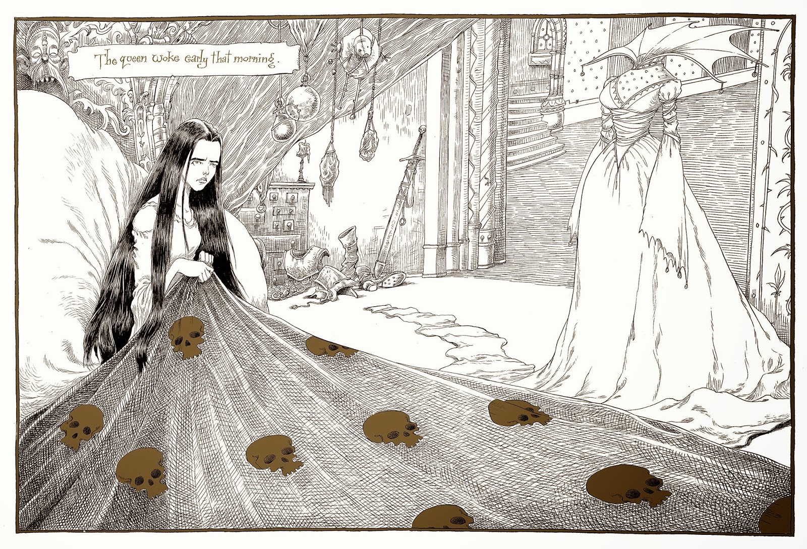 История с кладбищем рисунки