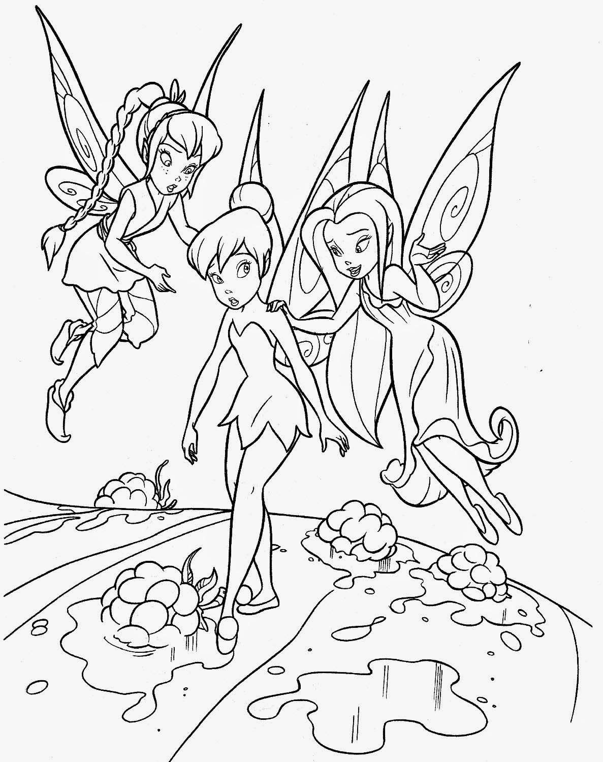 Coloring Pages Tinkerbell Coloring Pages And Clip Art Free And Printable