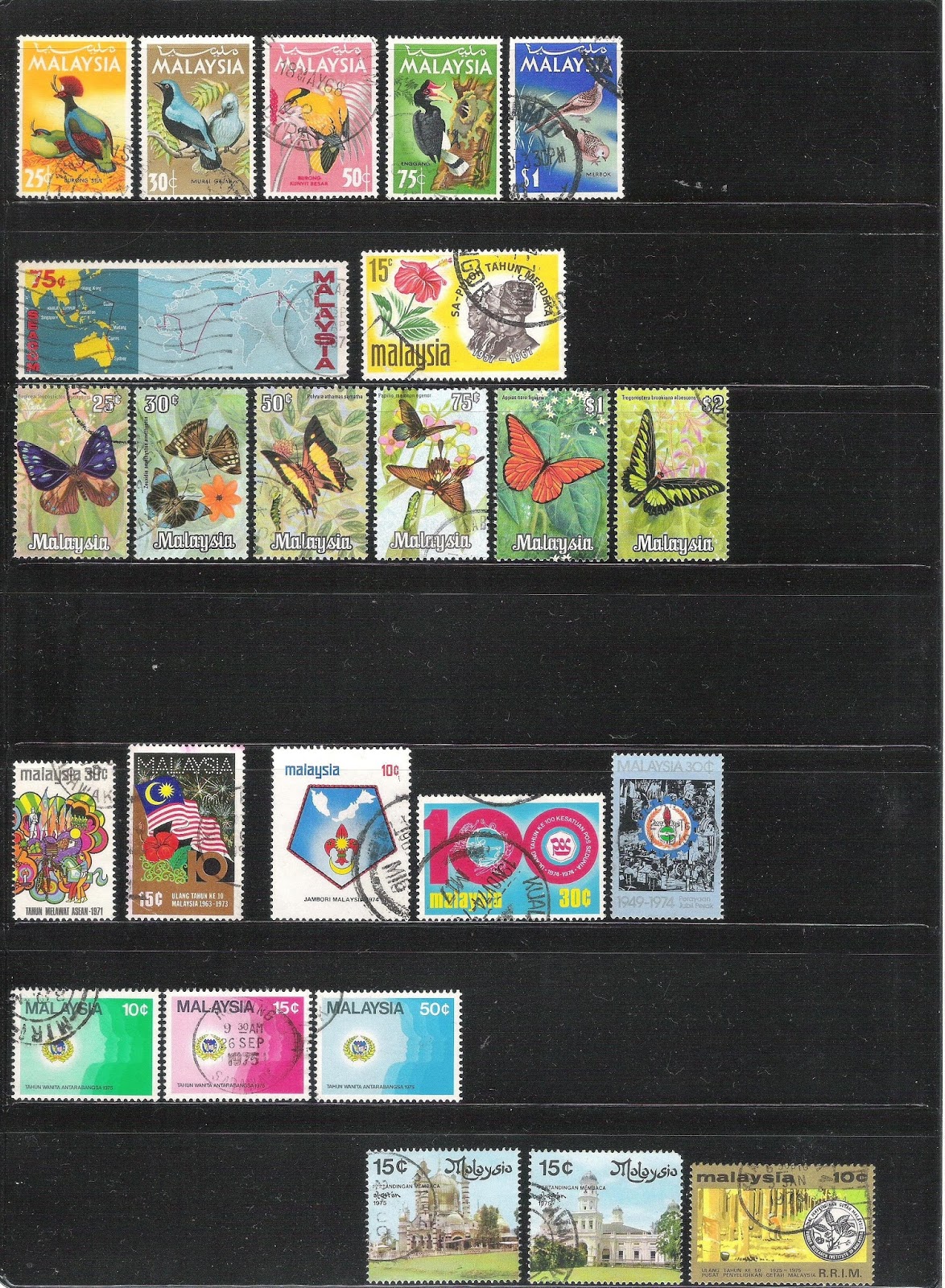 My Postage Stamps Collection Malaysia