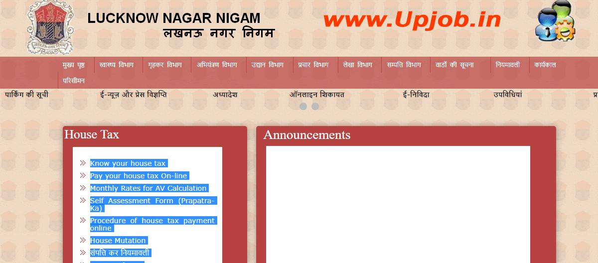how to pay lucknow house tax online UP Online Nagar Nigam see Your Tax