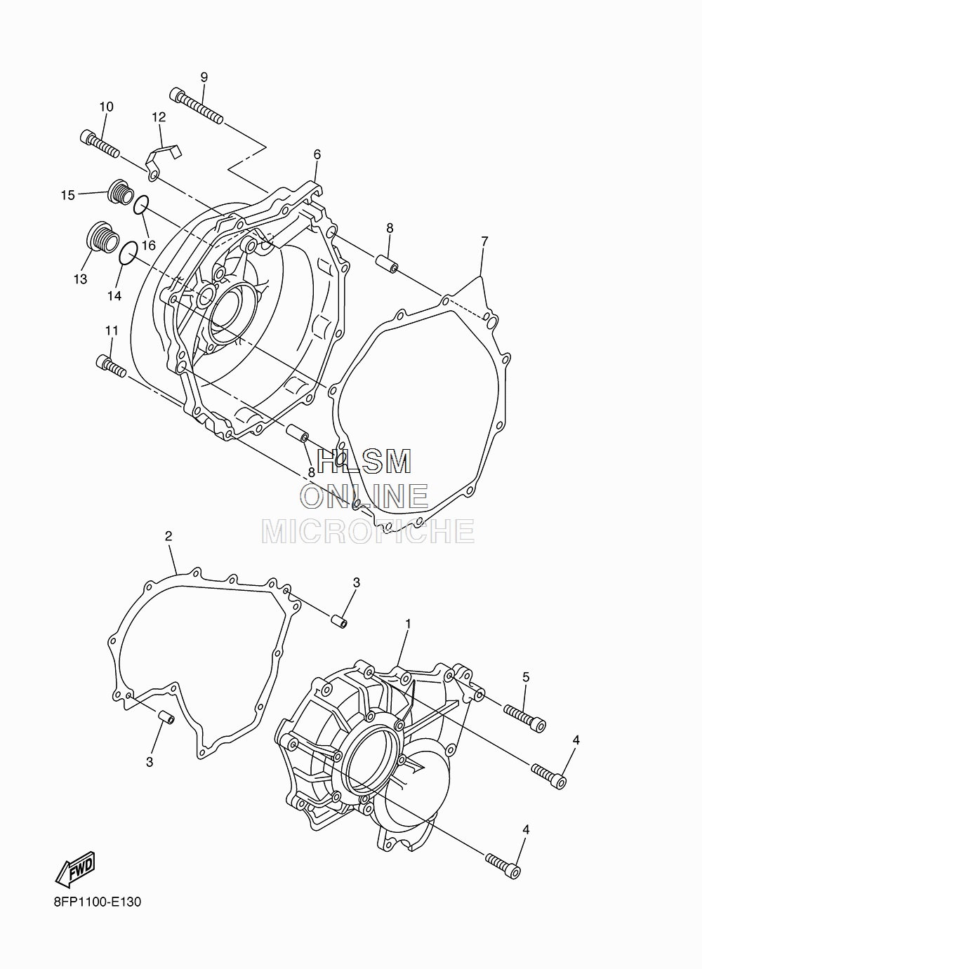 RMSTATOR Stator Cover Gasket For Yamaha YFZ450 2004-2014