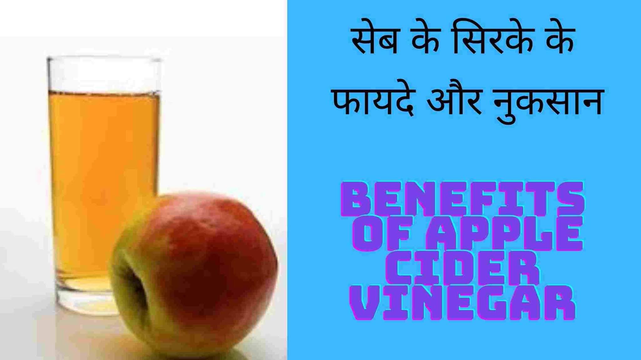 सेब के सिरके (apple cider vinegar) के 11फायदे, नुकसान और उपयोगिता जानिए