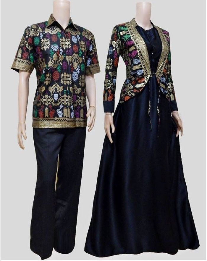  24 model baju  batik muslim couple  modern terbaru  dan 