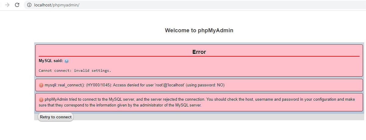 Phpmyadmin access denied for user. Phpmyadmin access denied for user