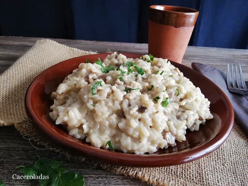 Risotto de champiñones