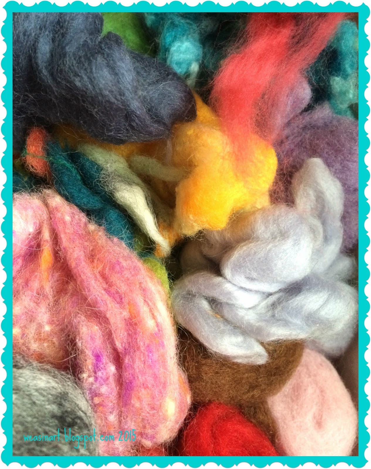 weasinart Needle Felted Wool Ball Garland HowTo