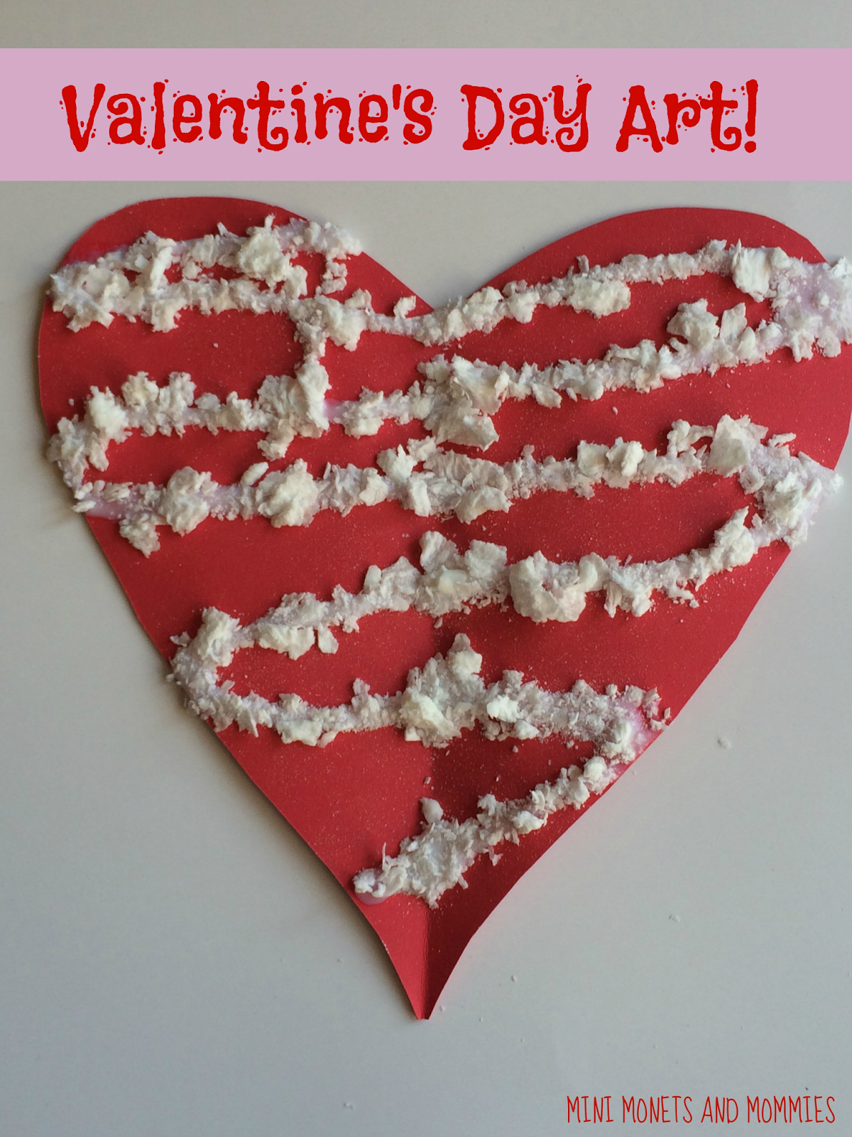 Mini and Mommies Valentine's Day Sensory Art and Science Activity