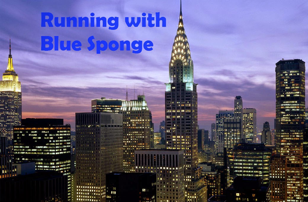Running With Blue Sponge